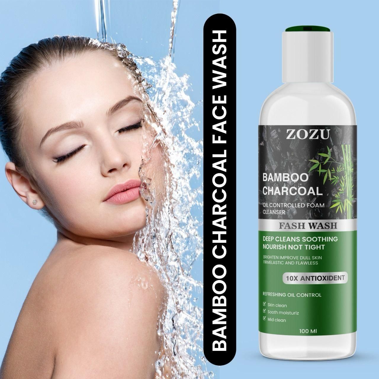 ZOZU Charcoal Face Wash 10x AntiOxident 100ml